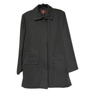 Gallery Black Size M Button-up Coat